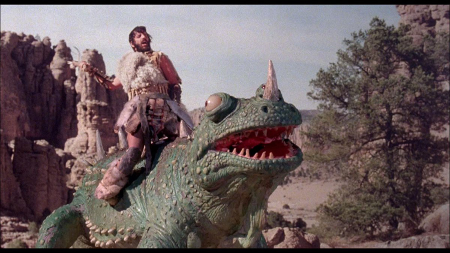 “Caveman: Where @TheBeatles Ringo Starr rides a giant lizard into battle. 