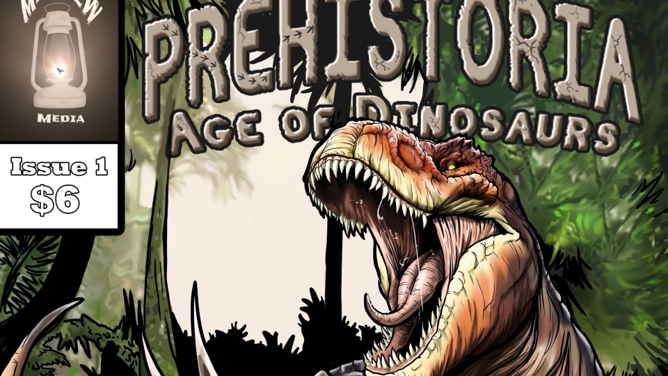Brayden Martens' dinosaur-themed comic book series Prehistoria is raising money for Ronald McDonald House Charities. Photo courtesy Brayden Martens.
