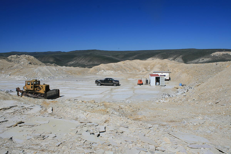 One of Rick Hebdon’s state-leased quarry where the tapiromorph fossil was originally found. CREDIT COOPER MCKIM