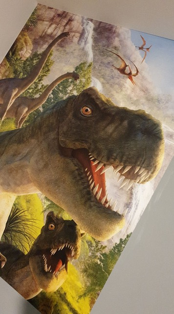 The room's dinosaur wallpaper was from Amazon for less than £30. Credit: Latestdeals.co.uk