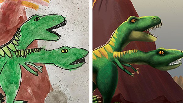 This Paleontologist Brought Children’s Dinosaur Drawings to Life and it’s all Kinds of Cute