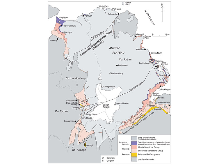 Northern Ireland geo-map